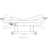 SPA Wellnessliege SATURN PLUS E4 - mit Heizung, hellgrau