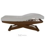 SPA Wellnessliege LUNA PLUS E3 - mit Heizung, schwarznuss/hellgrau