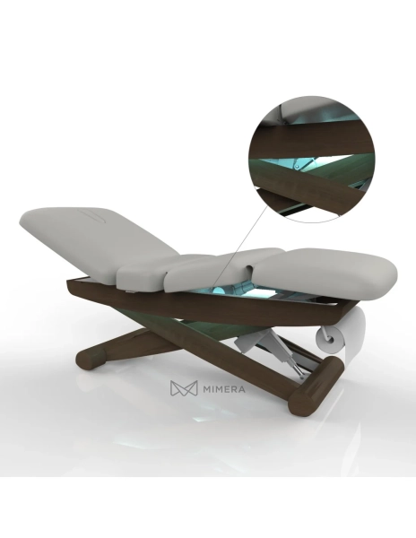 SPA Wellnessliege LUNA SPLIT E3 - schwarznuss/hellgrau