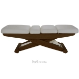 SPA Wellnessliege LUNA SPLIT E3 - schwarznuss/hellgrau