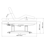 SPA Wellnessliege TARA PLUS E4 - mit Heizung und Audio/Vibrationssystem, schwarznuss/hellgrau