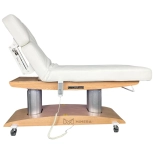 SPA Wellnessliege TARA PLUS E4 - mit Heizung und Audio/Vibrationssystem,  teak/weiß
