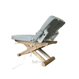 SPA Wellnessliege LUNA ARM PLUS E3 - mit Heizung und Audio/Vibrationssystem, teak/hellgrau