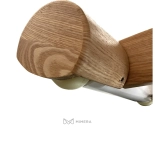 SPA Wellnessliege LUNA ARM PLUS E3 - mit Heizung und Audio/Vibrationssystem, teak/hellgrau