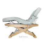 SPA Wellnessliege LUNA ARM PLUS E3 - mit Heizung und Audio/Vibrationssystem, teak/hellgrau