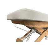 SPA Wellnessliege LUNA ARM PLUS E3 - mit Heizung und Audio/Vibrationssystem, teak/hellgrau