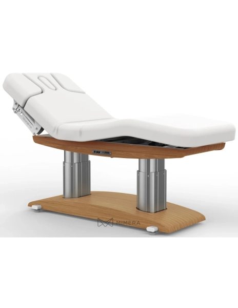 SPA Wellnessliege TARA PLUS E4 - mit Heizung und Audio/Vibrationssystem,  teak/weiß