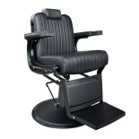 Barberstuhl COOL BLACK - matt schwarz