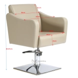 Friseurstuhl SAMILE GOLD - kupferbraun