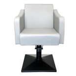 Friseurstuhl SAMILE BLACK - warmgrau