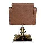 Friseurstuhl SAMILE GOLD - kupferbraun