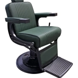 Barberstuhl EMERALD PLUS BLACK - samt grün