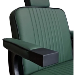 Barberstuhl EMERALD PLUS BLACK - samt grün