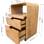 Instrumentenwagen FLOW - teak