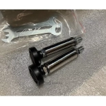 Barberstuhl EMERALD X BLACK - samt grün