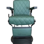 Barberstuhl EMERALD X BLACK - samt grün