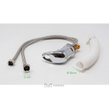 Friseur-Waschbecken FJORD - matt schwarz - AUSGEPACKT