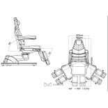 Fußpflegestuhl elektrisch APUS E5 - drehbar - Gebrauchtes Stück!