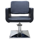 Friseurstuhl ELEGANZA CHROME - matt schwarz