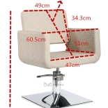 Friseurstuhl ELEGANZA CHROME - matt schwarz