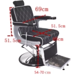 Barberstuhl CROSS - taupebraun