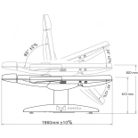 Elektrische Behandlungsliege ROCO E4 - grau