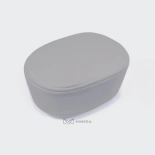 Ersatz-Gesichtsausschnitt-Abdeckung für Kosmetikliegen – hellgrau