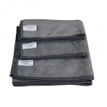 Mikrofaser Handtuch 30x40cm - grau (12er Pack)