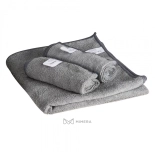 Mikrofaser Handtuch 30x40cm - grau (12er Pack)