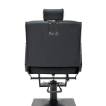 Barberstuhl MASTER BLACK - matt schwarz - Zweite Wahl!