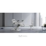 Elektrische Untersuchungsliege RAMON GYNO DELUX E4 – drehbar, weiß, PVC in medizinischer Qualität