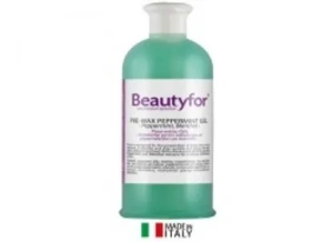Vorbereitendes Gel vor der Enthaarung Beautyfor Peppermint 500 ml