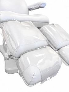 Sada PVC chráničov čalúnenia pre pedikérske kreslá