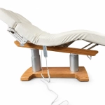 Elektrische SPA-Liege Silverfox LIPS PLUS E4 – mit Heizfunktion, teak/weiß