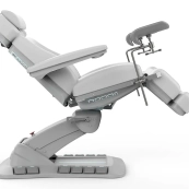 Elektrische Untersuchungsliege RAMON GYNO DELUX E4 – drehbar, weiß, PVC in medizinischer Qualität