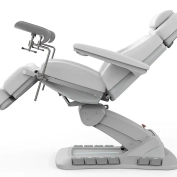 Elektrische Untersuchungsliege RAMON GYNO DELUX E4 – drehbar, weiß, PVC in medizinischer Qualität