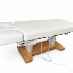 Elektrische SPA-Liege Silverfox LIPS PLUS E4 – mit Heizfunktion, teak/weiß