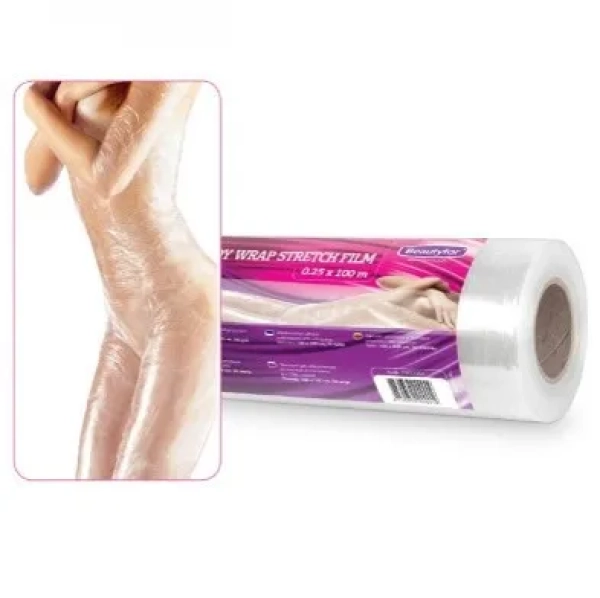 Professionelle Beautyfor Folie für Körperwickel 25cm × 100m
