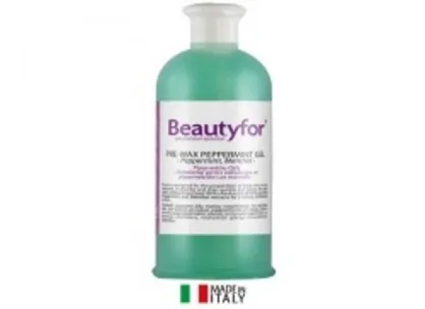 Vorbereitendes Gel vor der Enthaarung Beautyfor Peppermint 500 ml