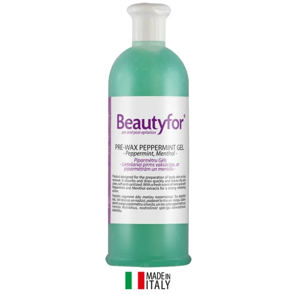 Beautyfor Vorbereitungsgel vor der Enthaarung Peppermint 500 ml